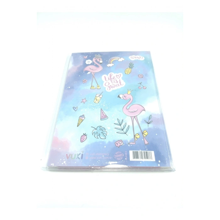 Hediyelik Defter A5 Boy Simli Ve Sulu Şeffaf Flamingo Temalı Defter Okula Başlangıç Hediyesi