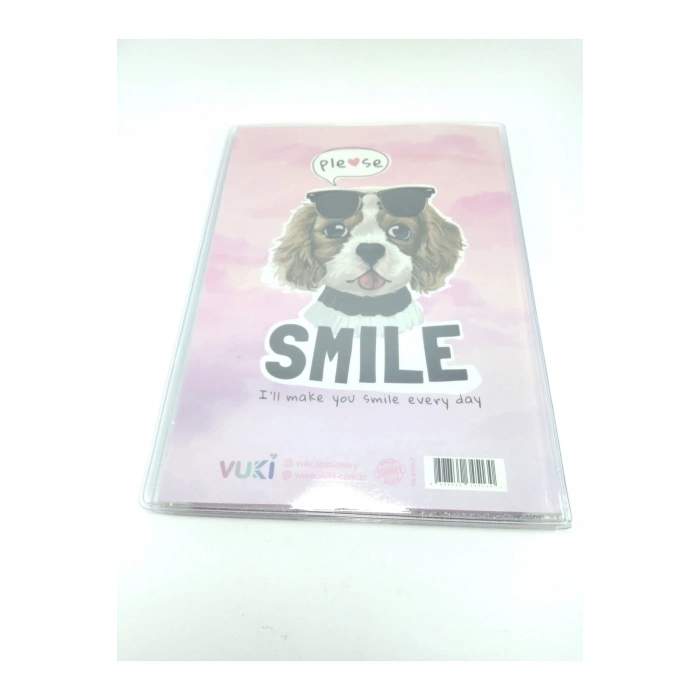 Hediyelik Defter A5 Boy Simli Ve Sulu Şeffaf Köpek Temalı Defter Okula Başlangıç Hediyesi