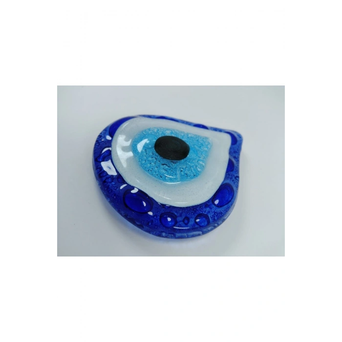 Cam Nazar Boncuklu Su Damlası Magnet El Yapımı Hediyelik Eşya 6x7 Cm