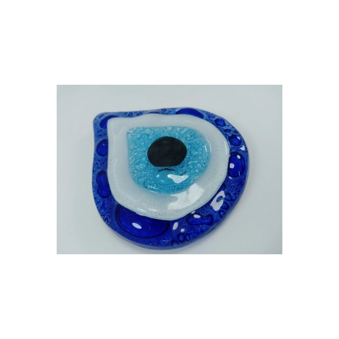 Cam Nazar Boncuklu Su Damlası Magnet El Yapımı Hediyelik Eşya 6x7 Cm