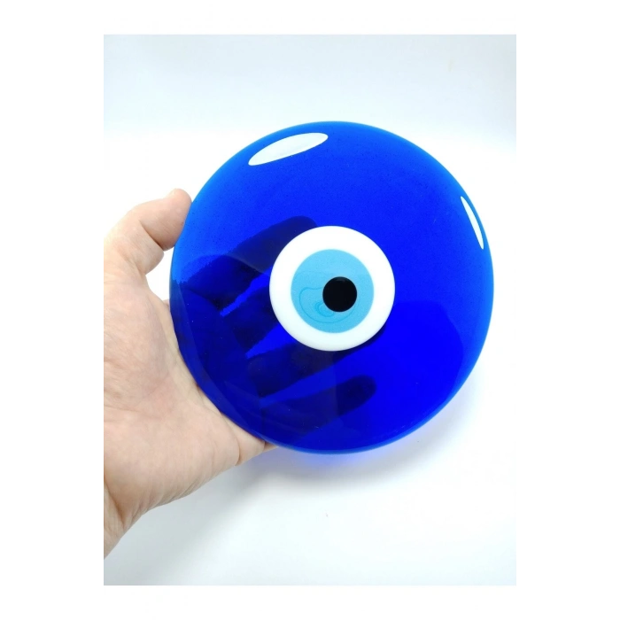 Cam Nazar Boncuğu Deliksiz 15 Cm Ev Dekoru El Yapımı Hediyelik Eşya