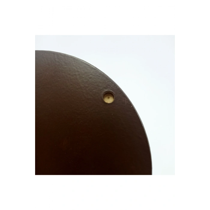 Minimalist Koyu Kahve Nazar Boncuğu El Yapımı Ahşap Büyük Nazarlık 20 Cm Hediyelik Eşya