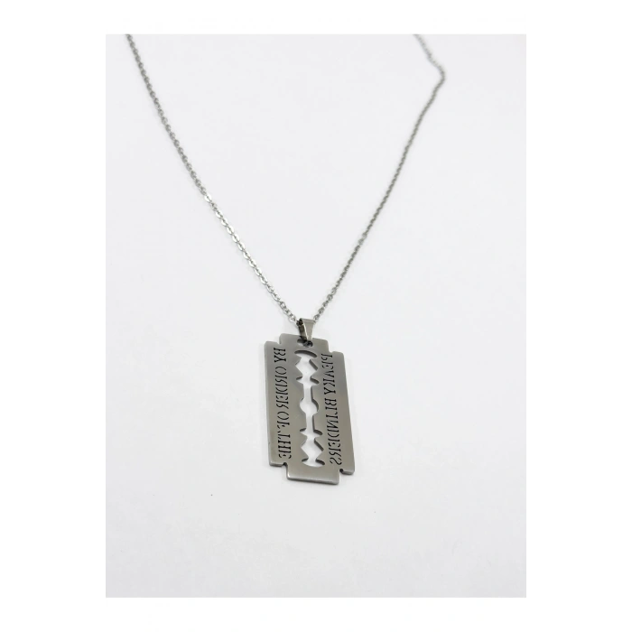 Unisex Jilet Sembollü Çelik Kolye, Jiletli Kolye