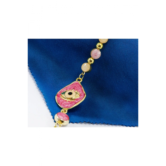 Pastel Pembe Nazar Boncuğu Araba Dikiz Ayna Süsü, Yeni Araba Süsü