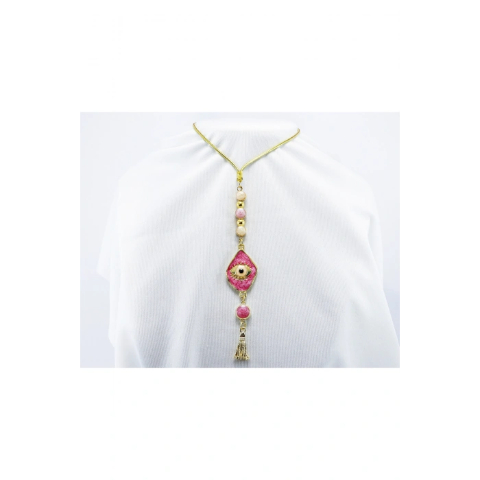 Pastel Pembe Nazar Boncuğu Araba Dikiz Ayna Süsü, Yeni Araba Süsü