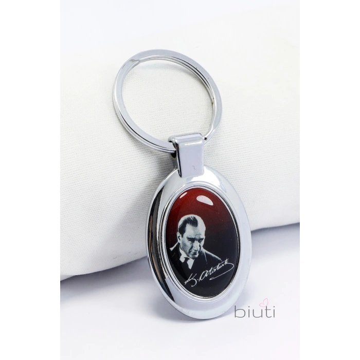 Mustafa Kemal Atatürk Metal Anahtarlık, Hediyelik Nazarlı Anahtarlık