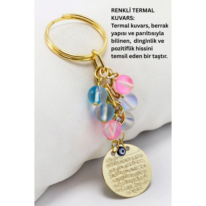 Gold Renkli Metal Ayetel Kürsi, Sıkma Doğal Taşlar: Renkli Termal Kuvars
