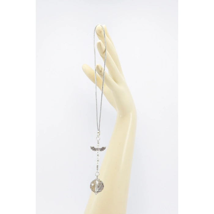 Kristal Boncuk Melek Kanadı Sun Catcher Dikiz Ayna Süsü, Araba Hediyesi