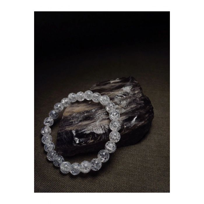 8mm Aa Kalite Necef (Dağ Kristali) Taşı Bileklik