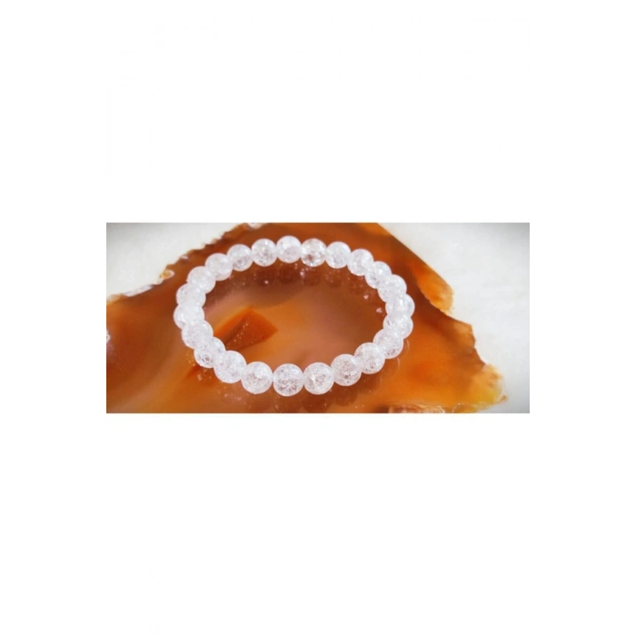 8mm Aa Kalite Necef (Dağ Kristali) Taşı Bileklik