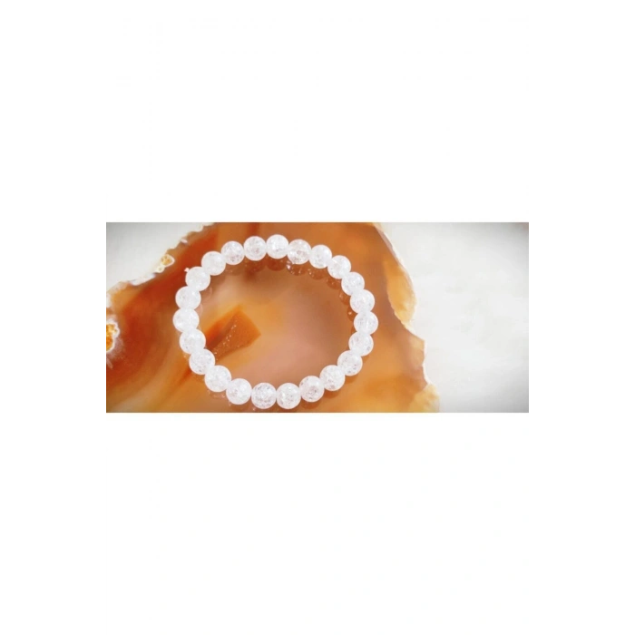 8mm Aa Kalite Necef (Dağ Kristali) Taşı Bileklik