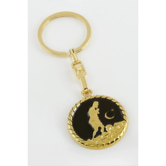 MSA-SHOP Atatürk Metal Anahtarlık-Sarı