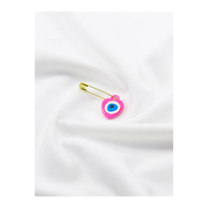 Koyu Pembe Nazar Boncuğu Çengelli Iğneli, Mevlid, Çeyiz, Bohça İçin Nazar Boncuğu 100 Adet