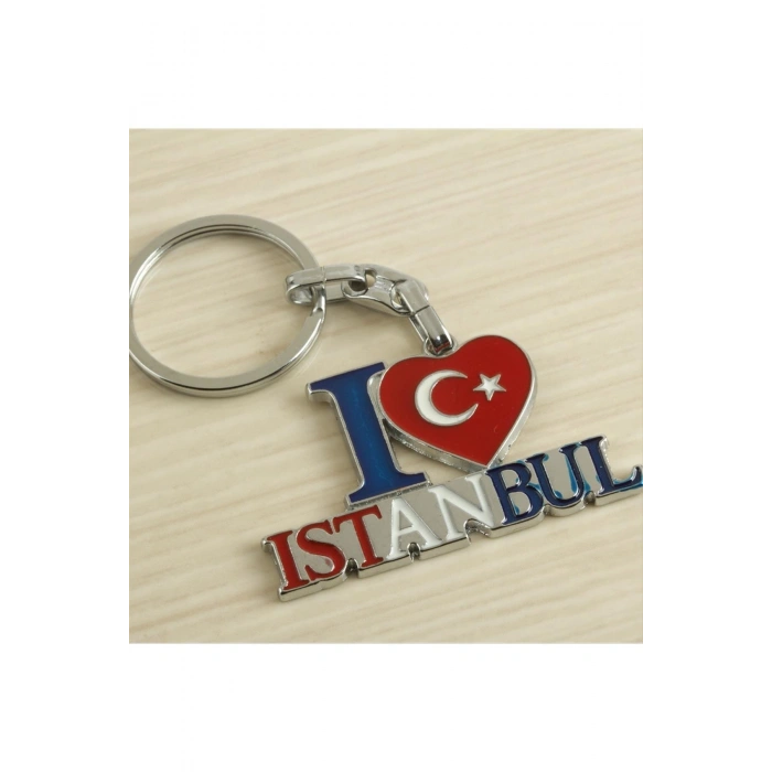 İstanbul Yazılı Metal Anahtarlık