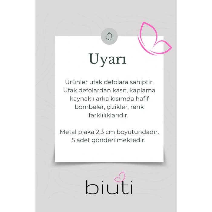 5 Adet Mine Nazar Boncuğu Gümüş Renkli Metal Ayetel Kürsi Bebek İçin Çengelli Iğne Seti