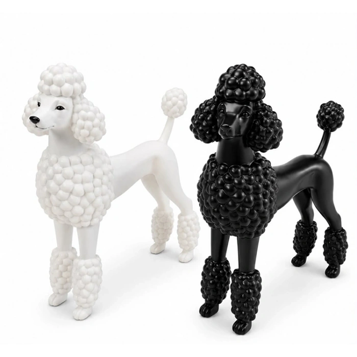 Dekoratif Kaniş Köpek Biblosu Polyester Masa Üstü Obje Alk5305
