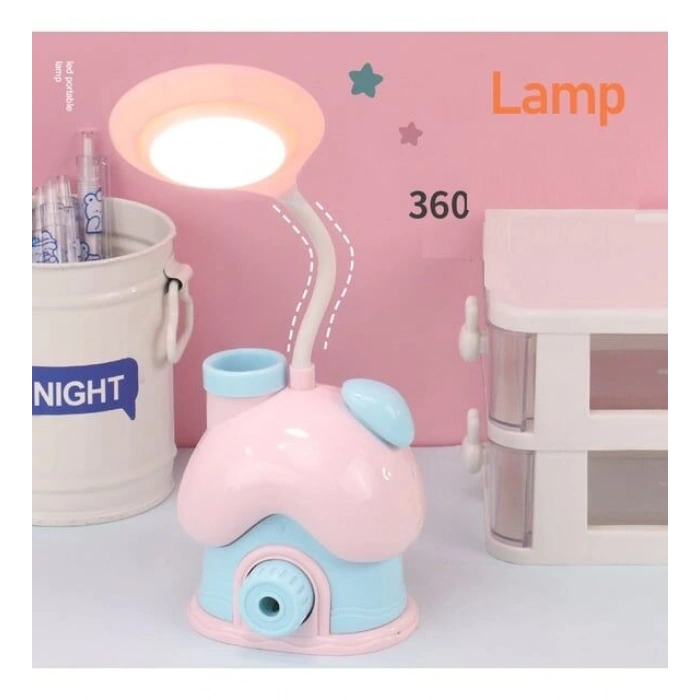 Ev Şeklinde Şarjlı Masa Lambası