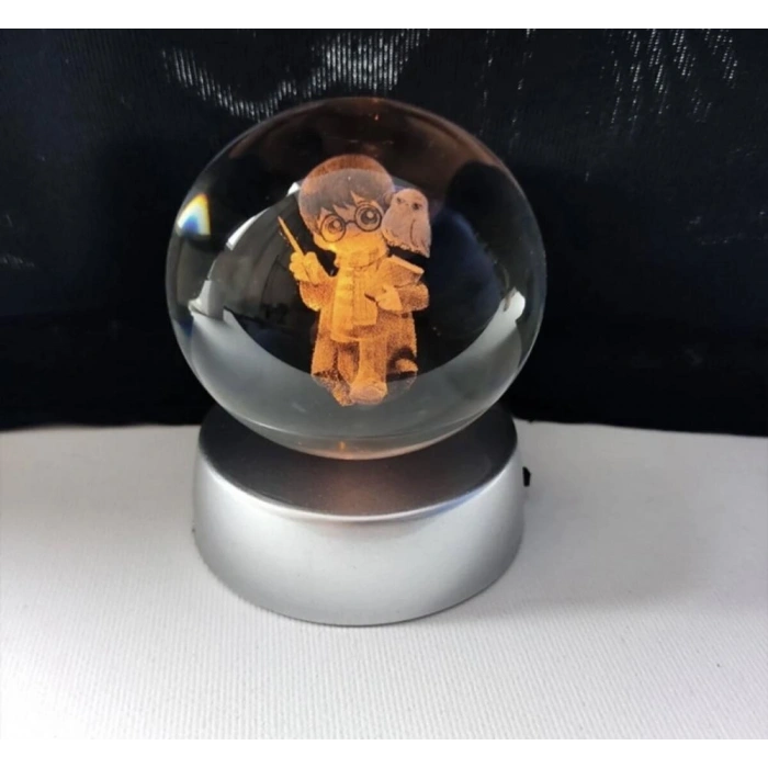 HARRY POTTER CAM KÜRE AHŞAP USB ALTLIK