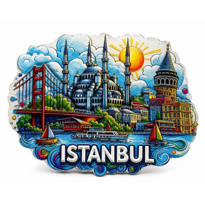 İstanbul Temalı Silikon Buzdolapı Süsü Magnet Alk5373