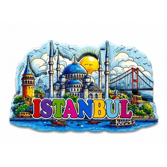 İstanbul Temalı Silikon Buzdolapı Süsü Magnet Alk5374
