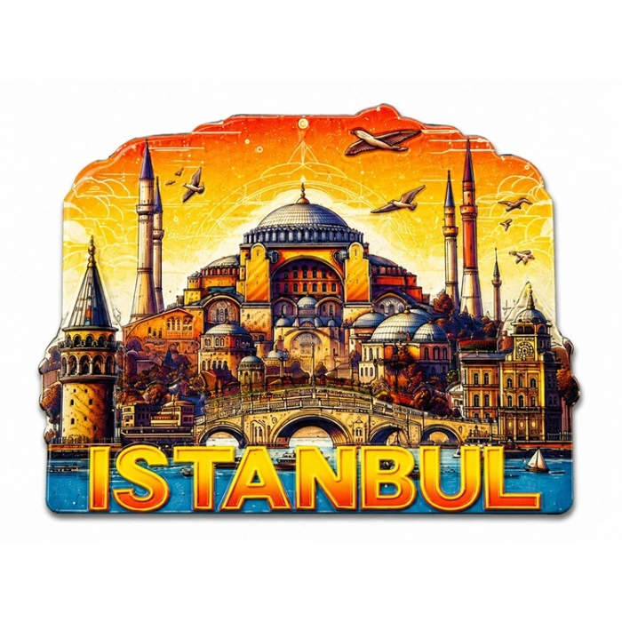 İstanbul Temalı Silikon Buzdolapı Süsü Magnet Alk5378