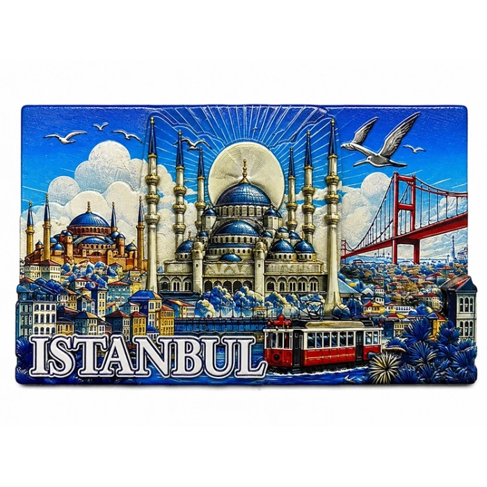 İstanbul Temalı Silikon Buzdolapı Süsü Magnet Alk5379