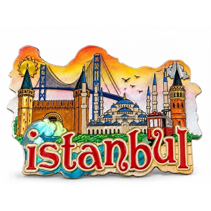 İstanbul Temalı Silikon Buzdolapı Süsü Magnet Alk5941