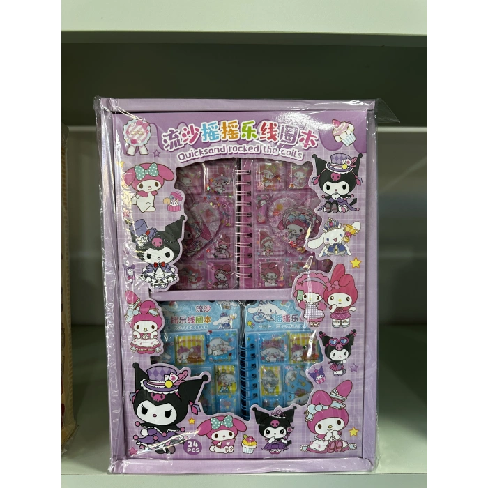 KUROMİ SULU STİCKERLI NOT DEFTERİ 24 lü