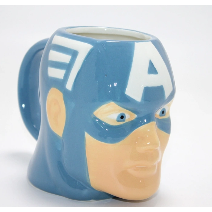 Marvel Captain America (Kaptan Amerika) 3D Kabartmalı Karakter Kupa Bardak Alk4542