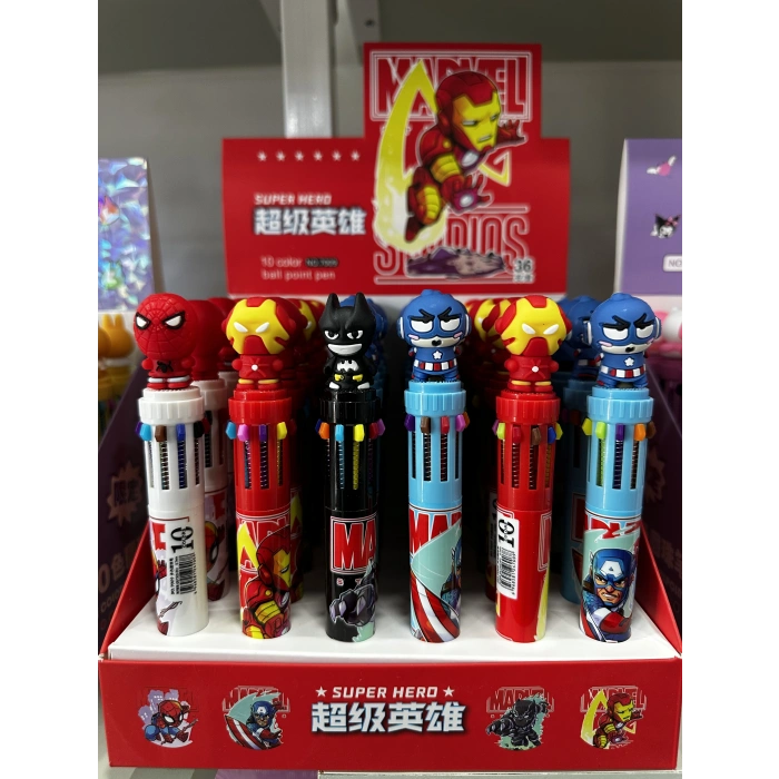 MARVEL SET ÇOK REKLİ TÜKENMEZ KALEM 36 LI