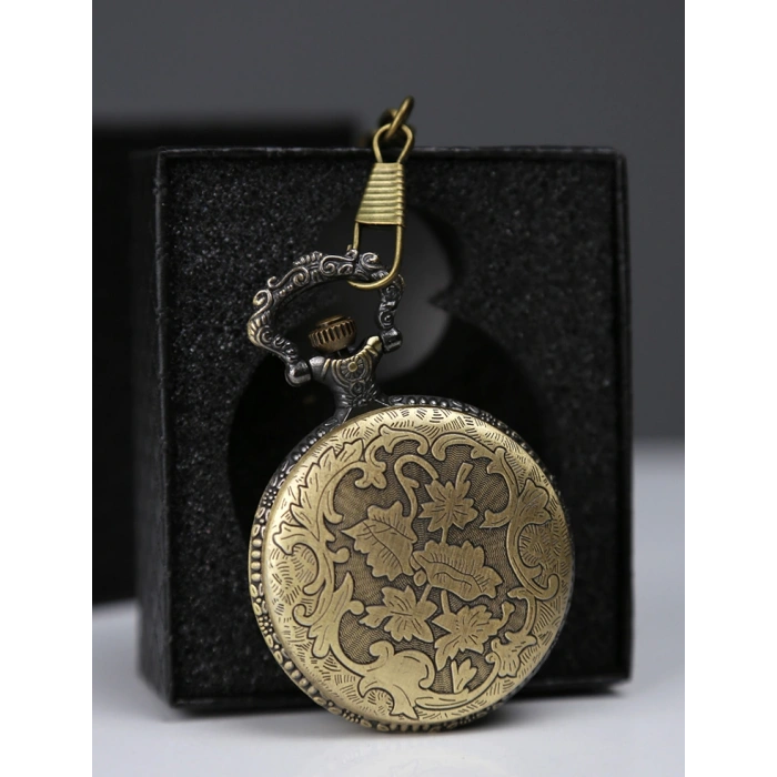 Özel Kutulu Tren Temalı Köstekli Saat Alk2604