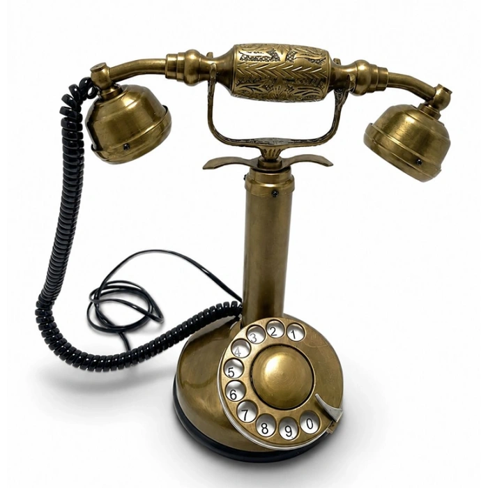 Pirinç Nostaljik Masa Telefonu 3210