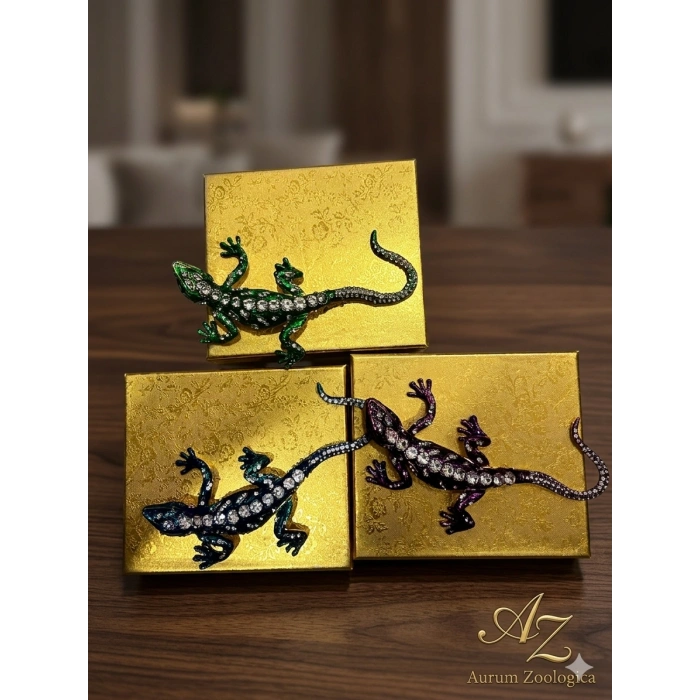 Swarovski Taşlı Kertenkele Biblosu 1 Adet