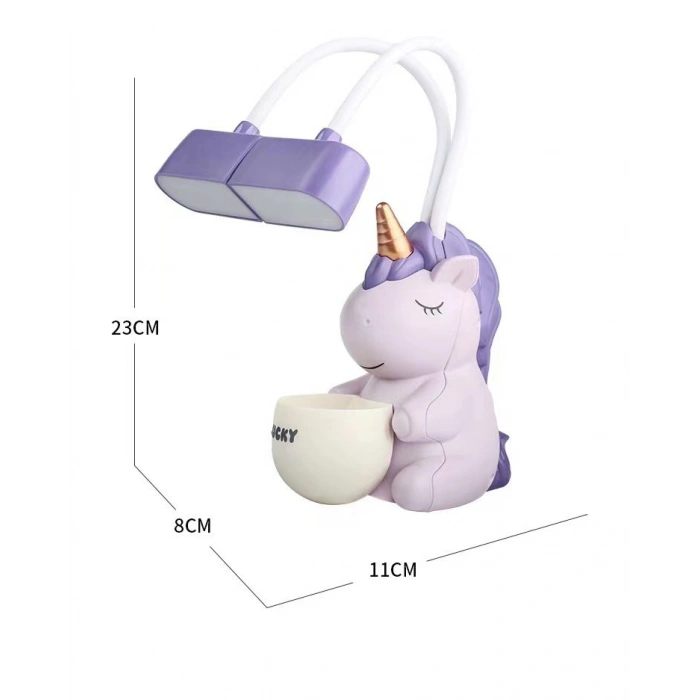 Unicorn Tasarımlı Şarjlı Masa Lambası