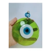 Yeşil Nazar Boncuğu 12 Cm El Yapımı Cam Duvar Dekoru Hediyelik Eşya