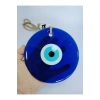 Büyük Nazar Bocuğu 14cm El Yapımı Cam Boncuk Hasır Ipli Duvar Dekoru
