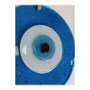 Turkuaz El Yapımı Cam Nazar Boncuğu 12 Cm