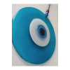 Turkuaz El Yapımı Büyük Cam Nazar Boncuğu 12 Cm
