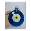 Mavi Büyük Cam Nazar Boncuğu 12 Cm El Yapımı Hediyelik Eşya