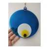 Turkuaz El Yapımı Büyük Cam Nazar Boncuğu 20 Cm