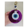 Mor El Yapımı Büyük Cam Nazar Boncuğu 12 Cm