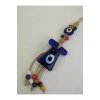 Renkli Kaftan Nazar Boncuğu Makrome Duvar Dekoru  7x6 cm