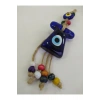 Renkli Kaftan Nazar Boncuğu Makrome Duvar Dekoru  7x6 cm