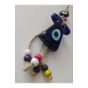 Renkli Kaftan Nazar Boncuğu Makrome Duvar Dekoru  7x6 cm