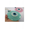 Opak Cam Nazar Boncuğu Ikili Set Toz Pembe Ve Cam Göbeği Duvar Dekoru