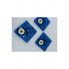 El Yapımı Cam Nazar Boncuklu Magnet Seti 5x5 Cm