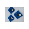 El Yapımı Cam Nazar Boncuklu Magnet Seti 5x5 Cm