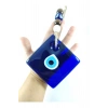 Kare Cam Nazar Boncuğu El Yapımı Duvar Dekoru 10*10 Cm Hediyelik Eşya
