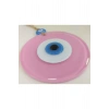Toz Pembe Büyük Cam Nazar Boncuğu 12 cm
