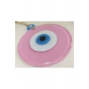 Toz Pembe Büyük Cam Nazar Boncuğu 12 cm